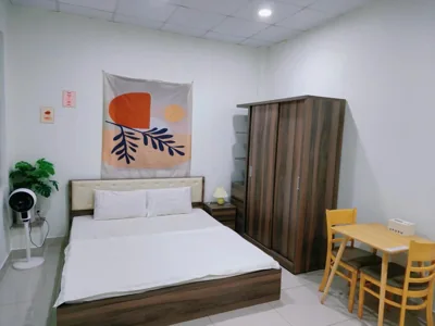 Phòng đôi với nhà vệ sinh chung — Góc Hải Phòng Drinks & Homestay Q4